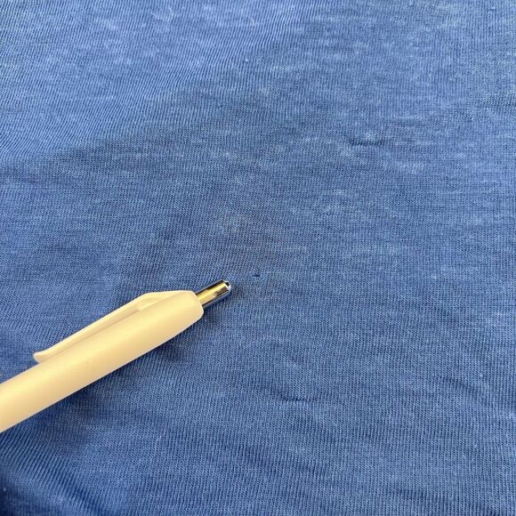 Faded Glory Longline Top XL Blue Airy Sheer Flowy Layering Tee Drapey Knit Shirt - Picture 10 of 13